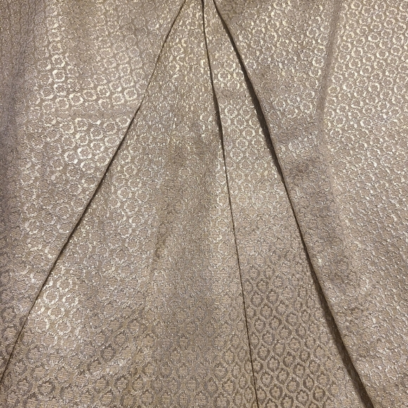 Pink Tartan gold pleated skirt Sz 2 - Picture 4 of 7